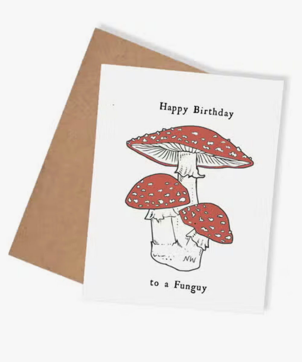 Happy Birthday Funguy Card – Woodlands Clothing